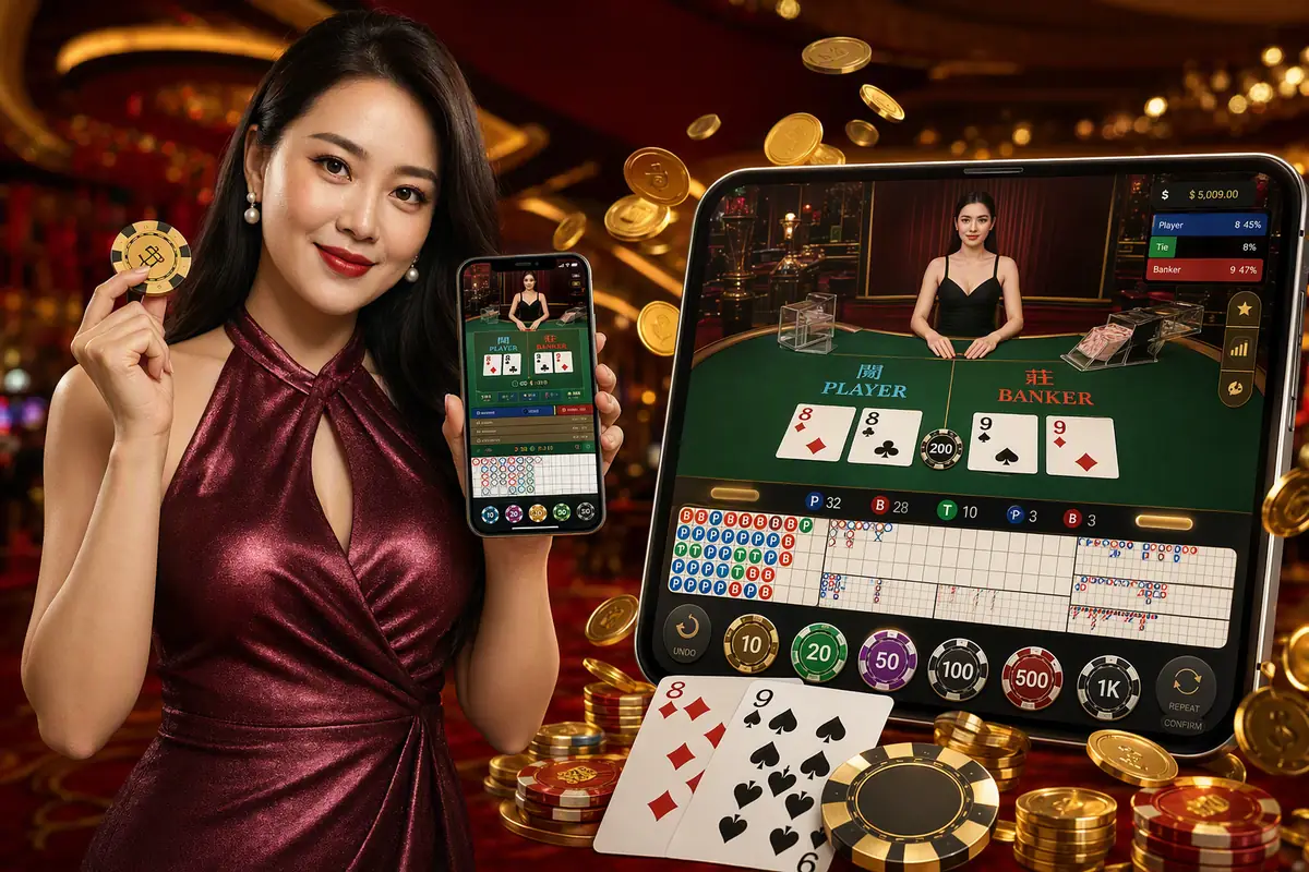 xxgame লাইভ ব্যাকারাট টেবিল গেম